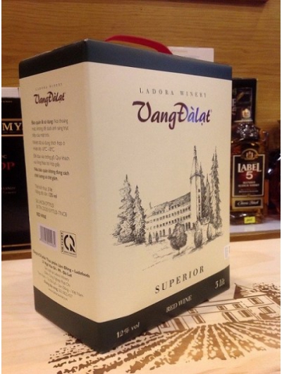 Rượu Vang Đà Lạt Superior Hộp 3 Lít